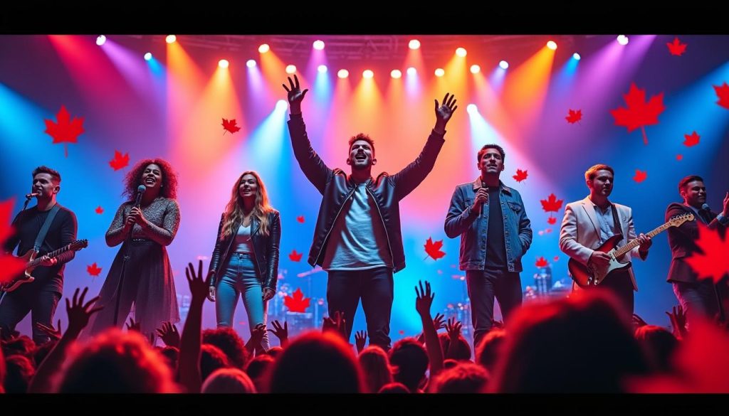 explorez l'ascension et le succès des chanteurs canadiens les plus influents qui ont marqué l'industrie musicale.